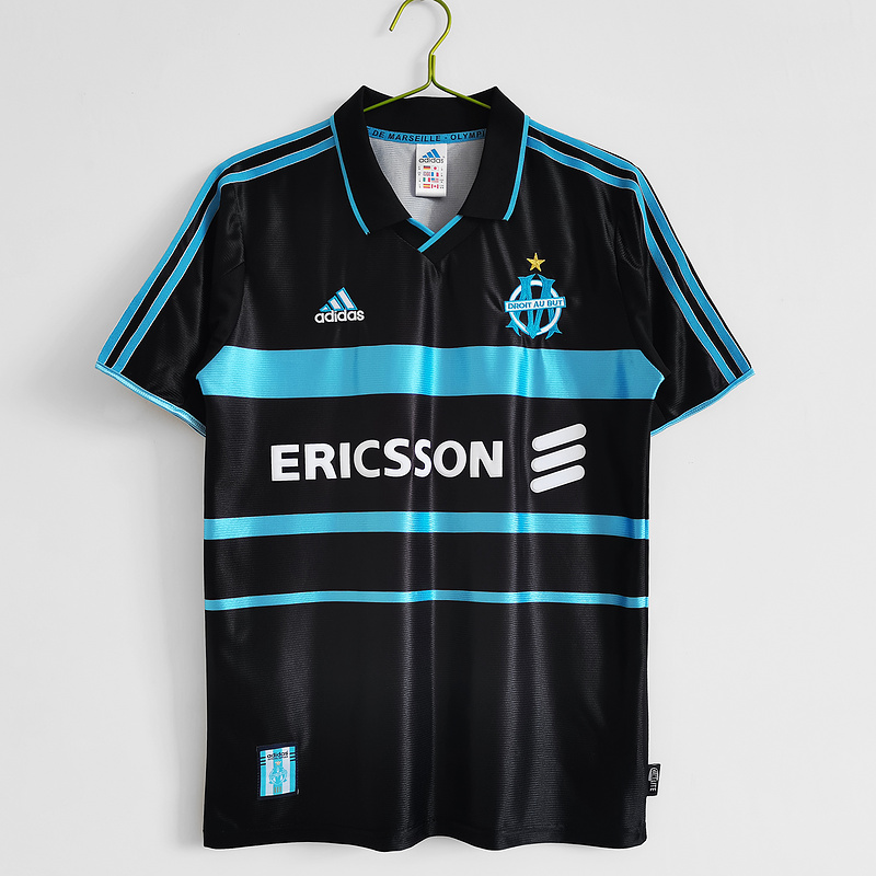 AAA Quality Marseille 99/00 Third Black Soccer Jersey
